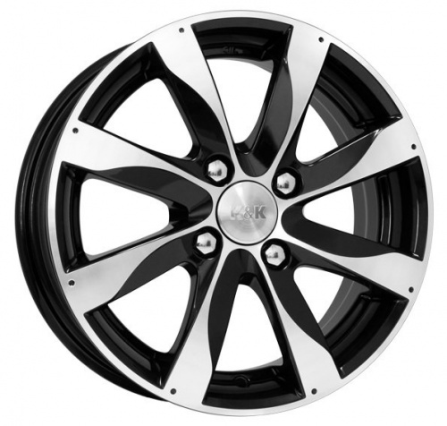 Диск K&K Джемини 5,5 x 14 4*100 Et: 49 Dia: 56,6 алмаз черный