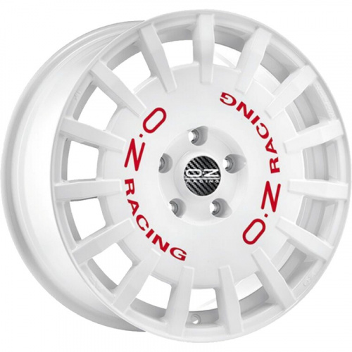 Диск OZ Rally Racing 8 x 17 5*100 Et: 48 Dia: 68 Race White Red Lettering