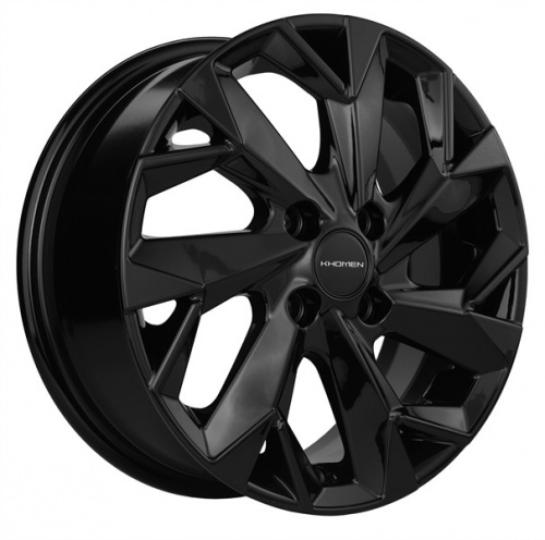 Диск Khomen 1508 6x15 4*100 Et:46 Dia:54,1 Black
