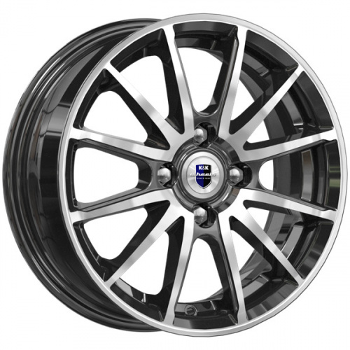 Диск K&K Квант 5,5x14 4*100 Et:38 Dia:60,1 алмаз чёрный