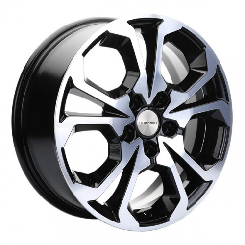 Диск Khomen 1711 7x17 5*108 Et:43 Dia:65,1 Black-FP