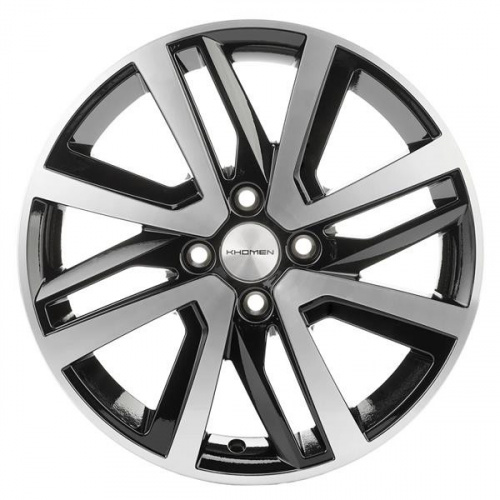 Диск Khomen 1609 6x16 4*100 Et:48 Dia:54,1 Black