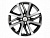 Диск Khomen 1609 6 x 16 4*100 Et: 46 Dia: 54,1 BLACK-FP