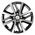 Диск Khomen 1609 6 x 16 4*100 Et: 48 Dia: 54,1 BLACK-FP