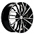 Диск Khomen 1717 7x17 5*108 Et:40 Dia:60,1 Black-FP