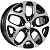 Диск KDW KD1637 6,5x16 4*100 Et:50 Dia:60,1 Black Front Polished