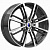 Диск K&K Эрфурт 7x17 5*100 Et:48 Dia:56,1 алмаз чёрный