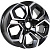 Диск KDW KD1620 6,5x16 4*100 Et:45 Dia:60,1 Black Front Polished