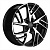 Диск Khomen 1722 6,5x17 5*114,3 Et:46 Dia:67,1 Black-FP