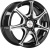 Диск X'trike X-110 6 x 14 4*98 Et: 35 Dia: 58,5 BK/FP Диск X'trike X-110 6 x 14 4*98 Et: 35 Dia: 58,5 BK/FP
