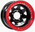 Диск Off-Road-Wheels Black 8 x 16 5*150 Et: -14 Dia: 113 черный с бедлоком (красный)