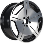 Диск INCH ULF-R20 8,5x19 5*112 Et:36 Dia:56 Black machine face+milling spokes before painting