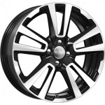 Диск K&K КС874 6,5 x 17 4*100 Et: 43 Dia: 60,1 алмаз черный