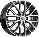 Диск K&K KC782 6 x 15 4*100 Et: 46 Dia: 54,1 алмаз черный