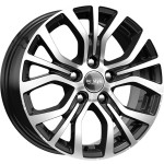 Диск K&K KC736 6,5 x 16 5*114,3 Et: 38 Dia: 67,1 алмаз черный