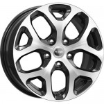 Диск K&K KC869 6,5 x 16 4*100 Et: 43 Dia: 60,1 алмаз черный