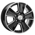 Диск Khomen 1601 6,5 x 16 5*114,3 Et: 50 Dia: 66,1 BLACK-FP