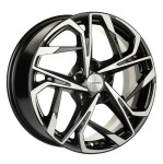 Диск Khomen 1716 7 x 17 5*108 Et: 50 Dia: 63,3 Black-FP