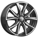Диск K&K KC867 7 x 17 5*114,3 Et: 51 Dia: 67,1 алмаз чёрный