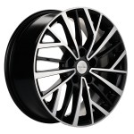 Диск Khomen 1717 7 x 17 5*108 Et: 45 Dia: 60,1 Black-FP