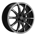 Диск Khomen 1707 6,5 x 17 4*100 Et: 43 Dia: 60,1 Black-FP matt
