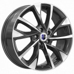 Диск K&K Роквуд 7 x 17 5*108 Et: 33 Dia: 60,1 Алмаз черный