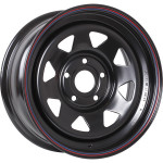 Диск Off-Road-Wheels Black 7 x 16 5*139,7 Et: 15 Dia: 110 черный усиленный (треуг. мелкий)