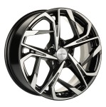 Диск Khomen 1716 7 x 17 5*114,3 Et: 45 Dia: 60,1 Black-FP