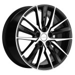 Диск Khomen 1807 8x18 5*112 Et:48 Dia:57,1 Black-FP