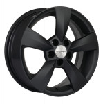Диск Khomen 1504 6x15 5*100 Et:43 Dia:57,1 Black matt