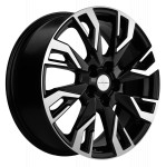 Диск Khomen 1809 7x18 5*112 Et:43 Dia:57,1 Black-FP