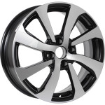 Диск KDW KD1640 6x16 4*100 Et:37 Dia:60,1 Black Front Polished