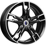 Диск K&K Солар 7x17 5*108 Et:43 Dia:67,1 алмаз чёрный