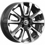 Диск K&K КС1026 6,5x16 4*100 Et:43 Dia:60,1 алмаз чёрный