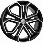 Диск K&K Пандора 8,5x19 5*110 Et:35 Dia:65,1 алмаз черный