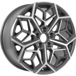 Диск KDW KD1710 7x17 5*114,3 Et:50 Dia:66,1 Grey Front Polished