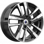 Диск K&K Хант (КС1034) 6x15 4*100 Et:45 Dia:67,1 Алмаз черный