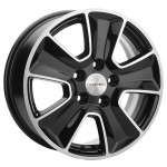 Диск Khomen 1601 6,5x16 5*114,3 Et:45 Dia:54,1 Black-FP