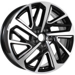 Диск KDW KD1727 7x17 5*108 Et:33 Dia:60,1 Black Front Polished