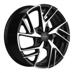 Диск Khomen 1722 6,5x17 5*114,3 Et:45 Dia:54,1 Black-FP