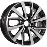 Диск KDW KD1430 5,5x14 4*100 Et:40 Dia:54,1 Black Front Polished