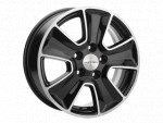 Диск Khomen 1601 6,5x16 5*114,3 Et:43 Dia:67,1 Black-FP