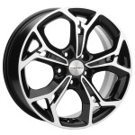 Диск Khomen 1702 7x17 5*114,3 Et:48 Dia:67,1 Black-FP