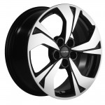 Диск Khomen 1724 7x17 5*114,3 Et:48 Dia:67,1 Black-FP