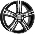 Диск K&K Борелли 6,5x16 5*112 Et:40 Dia:66,6 алмаз черный