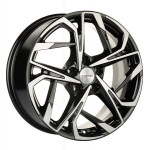 Диск Khomen 1716 7x17 5*108 Et:40 Dia:54,1 Black-FP